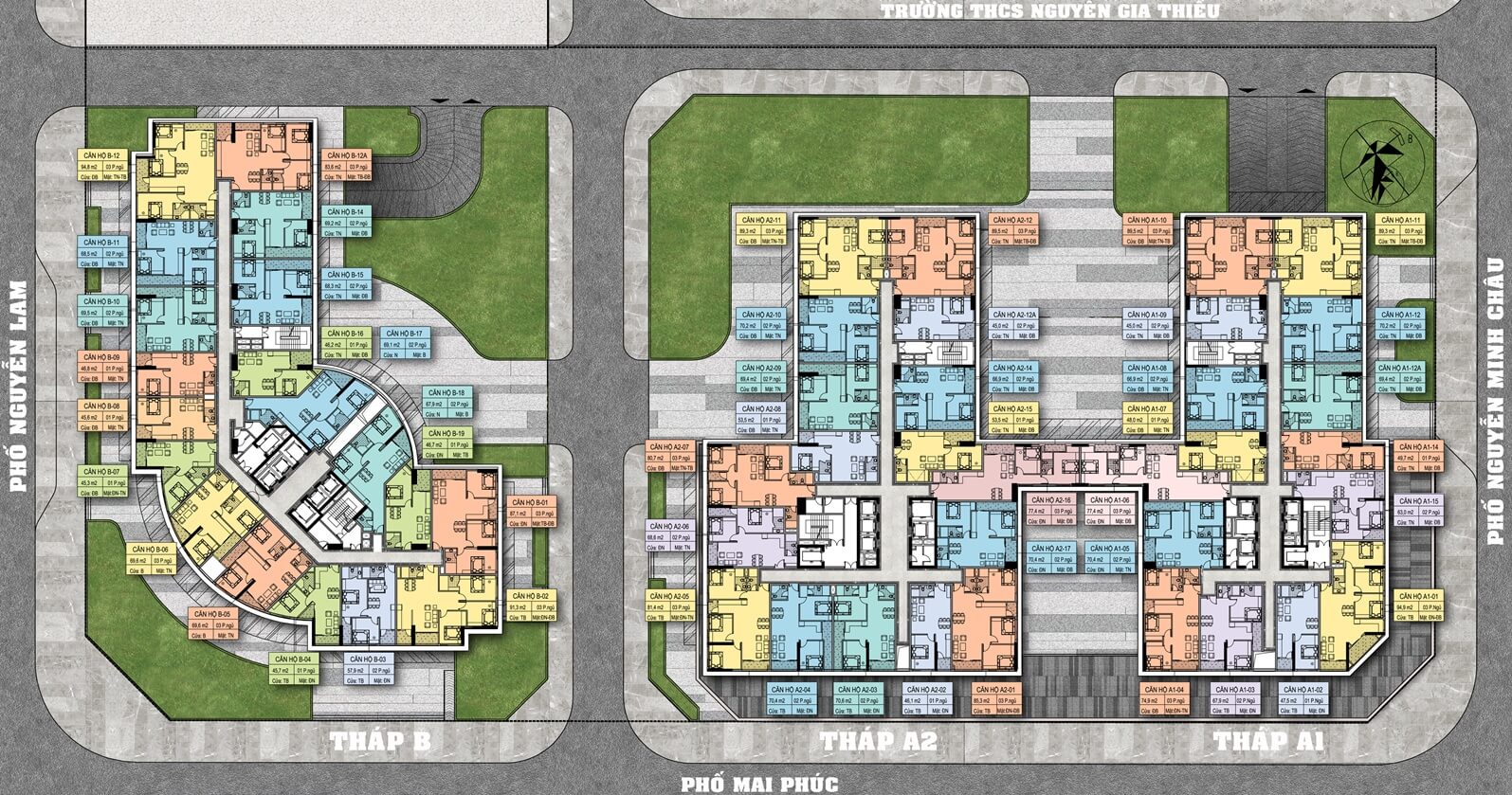 mặt bằng dự án ruby riverside long biên