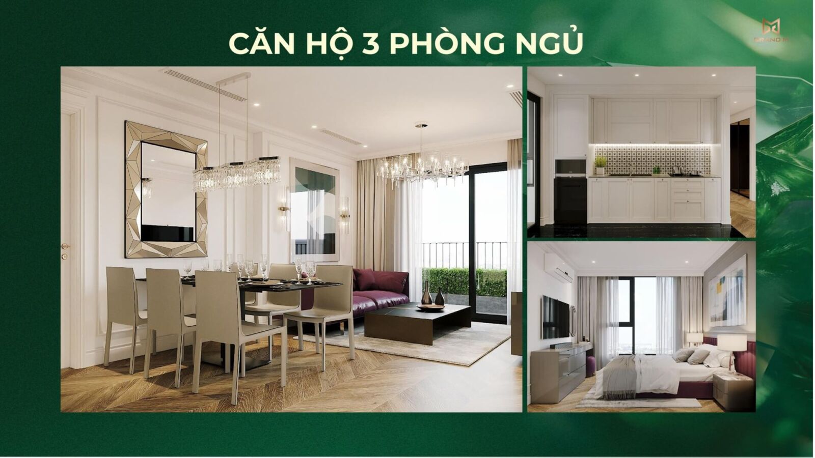 nội thất căn hộ northern emerald long biên