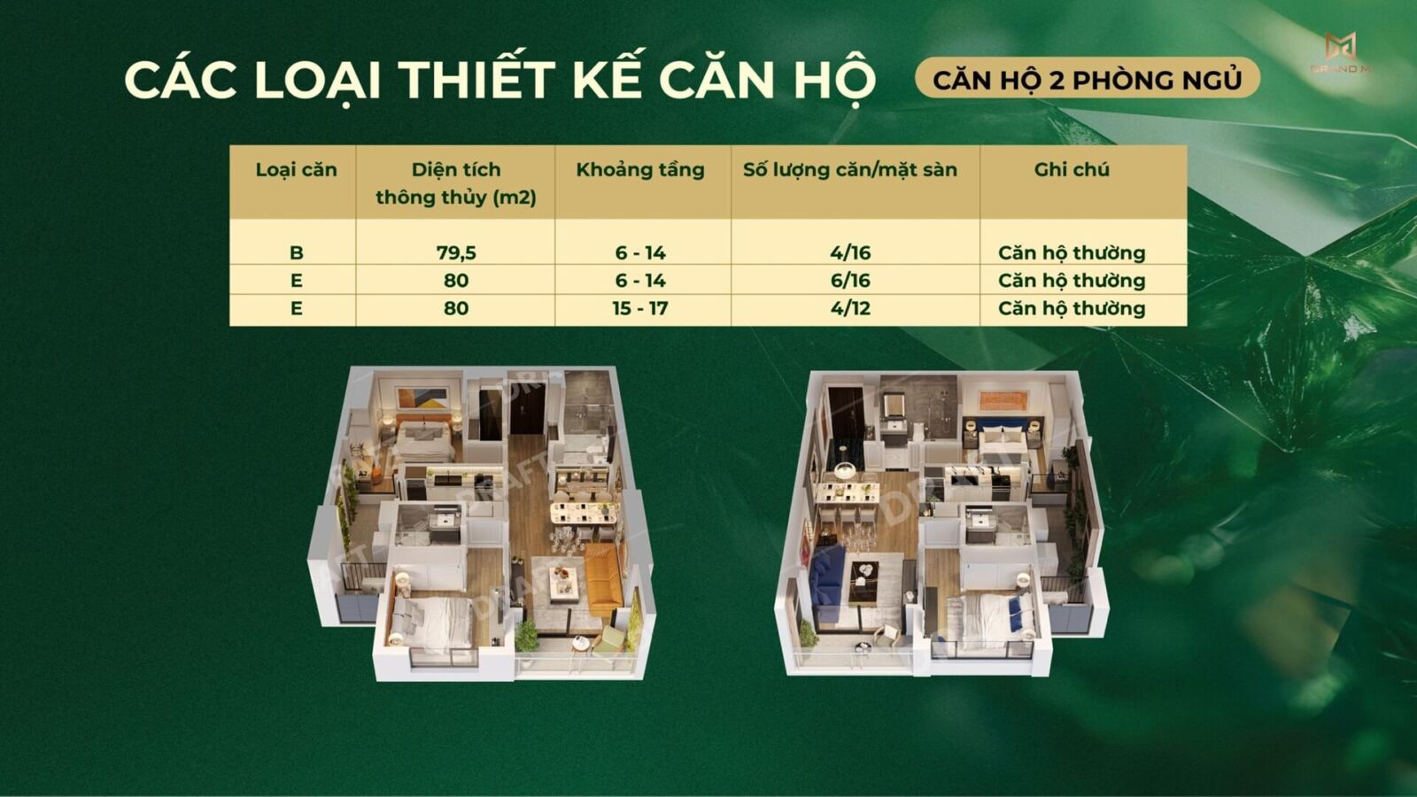thiết kế căn hộ northern emerald long biên